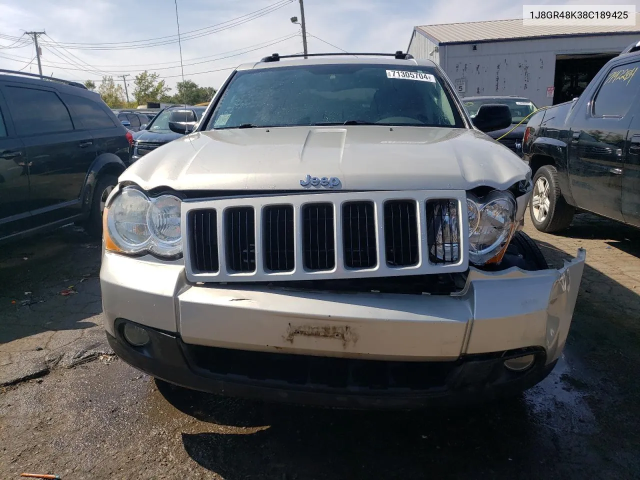 2008 Jeep Grand Cherokee Laredo VIN: 1J8GR48K38C189425 Lot: 71305704