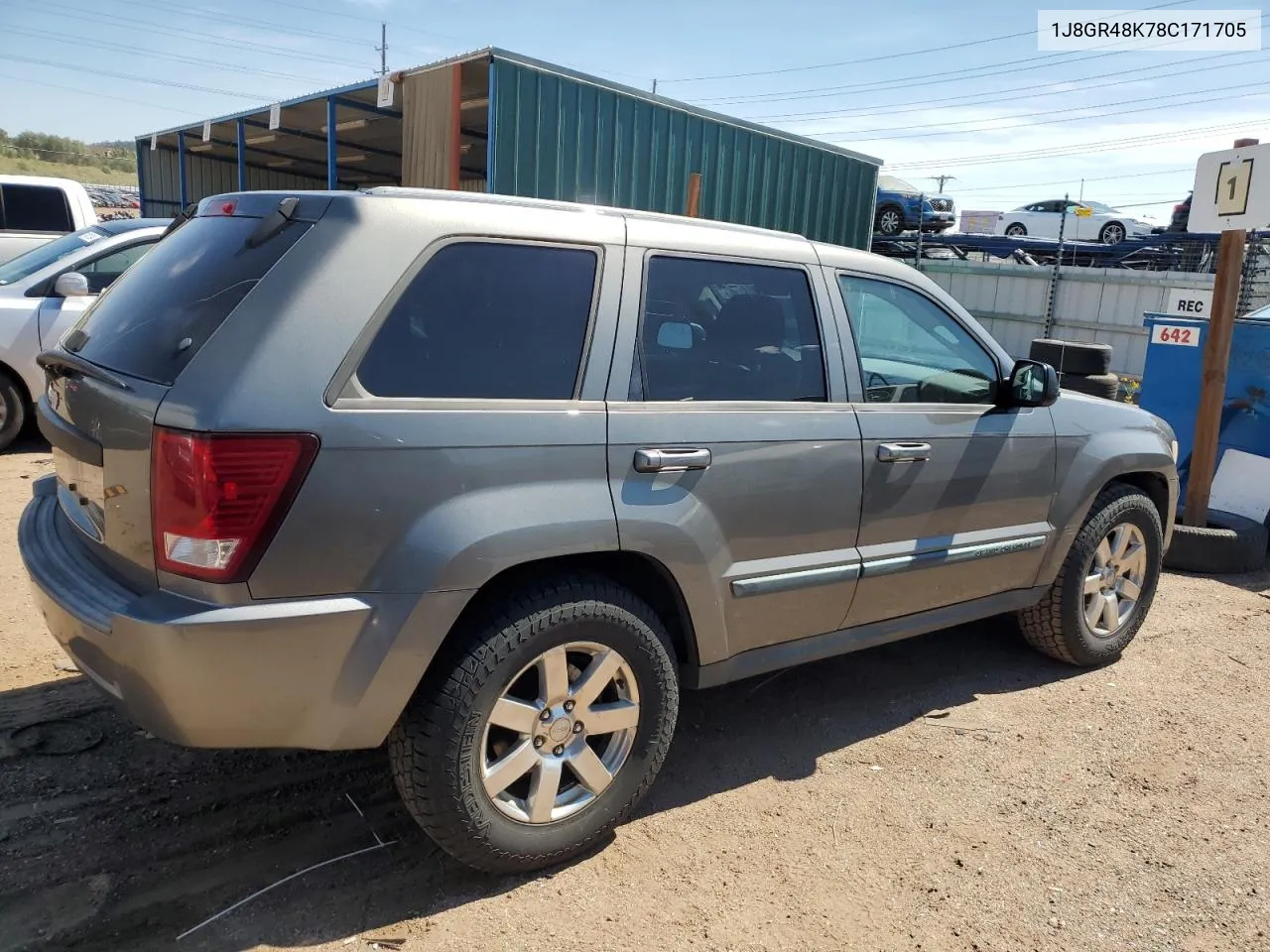 2008 Jeep Grand Cherokee Laredo VIN: 1J8GR48K78C171705 Lot: 71570204