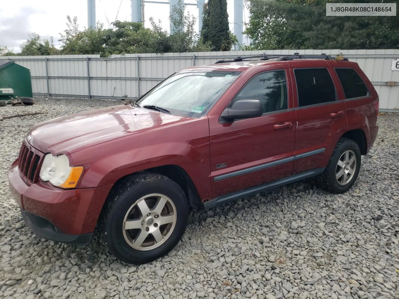 1J8GR48K08C148654 2008 Jeep Grand Cherokee Laredo