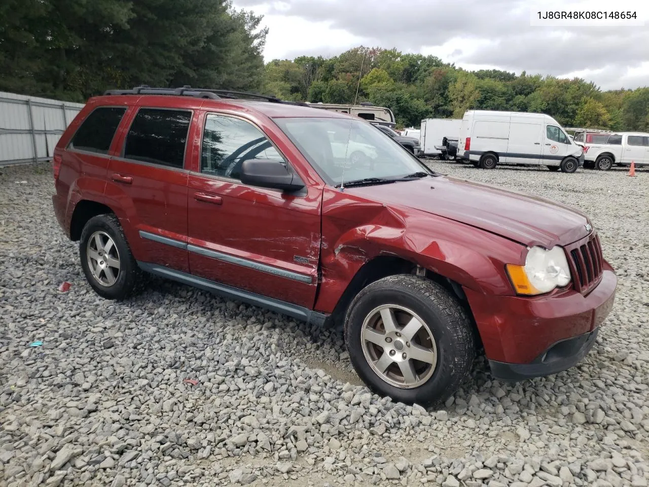 2008 Jeep Grand Cherokee Laredo VIN: 1J8GR48K08C148654 Lot: 71604444