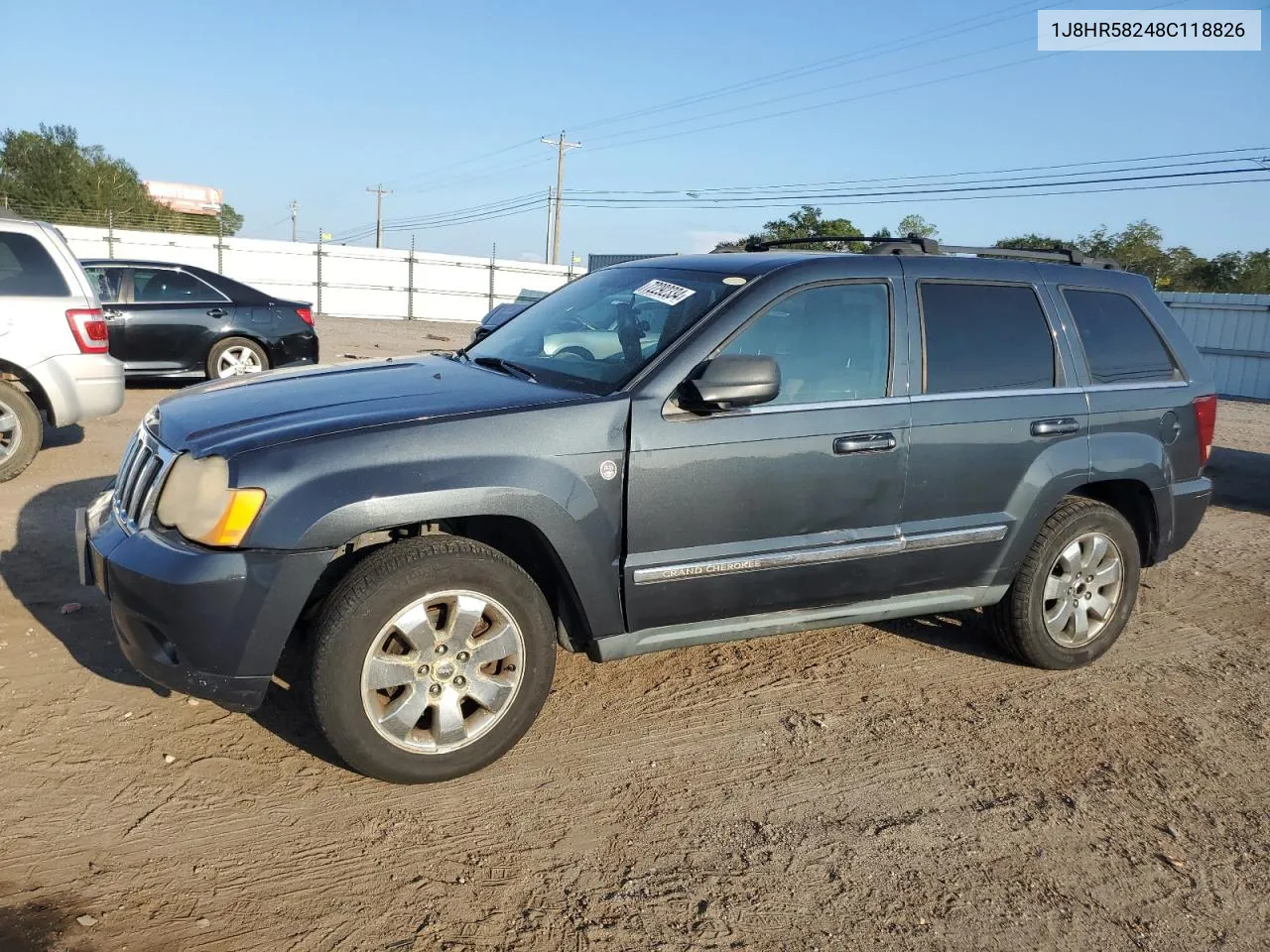 2008 Jeep Grand Cherokee Limited VIN: 1J8HR58248C118826 Lot: 72292334