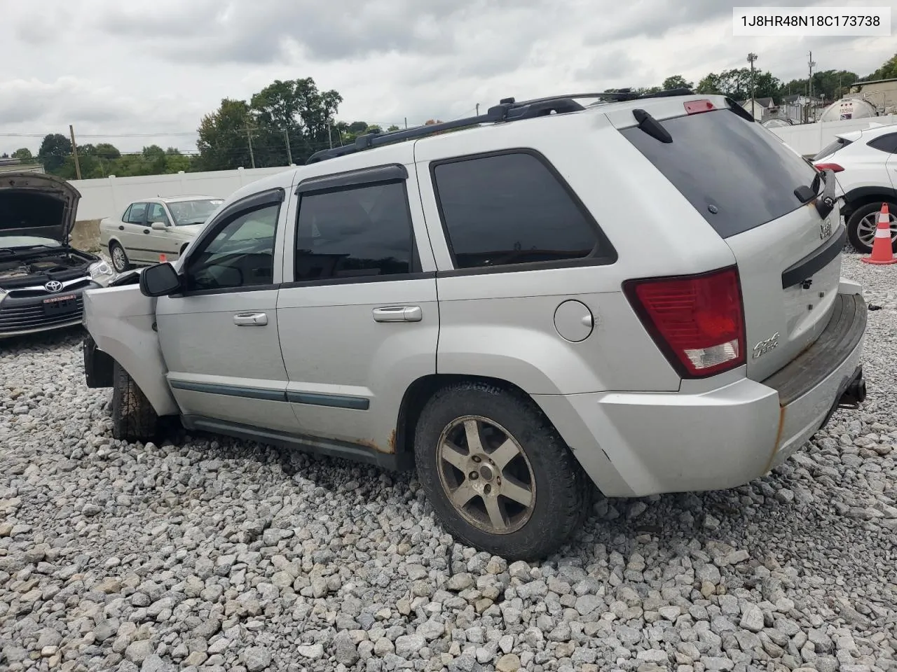 2008 Jeep Grand Cherokee Laredo VIN: 1J8HR48N18C173738 Lot: 72899284