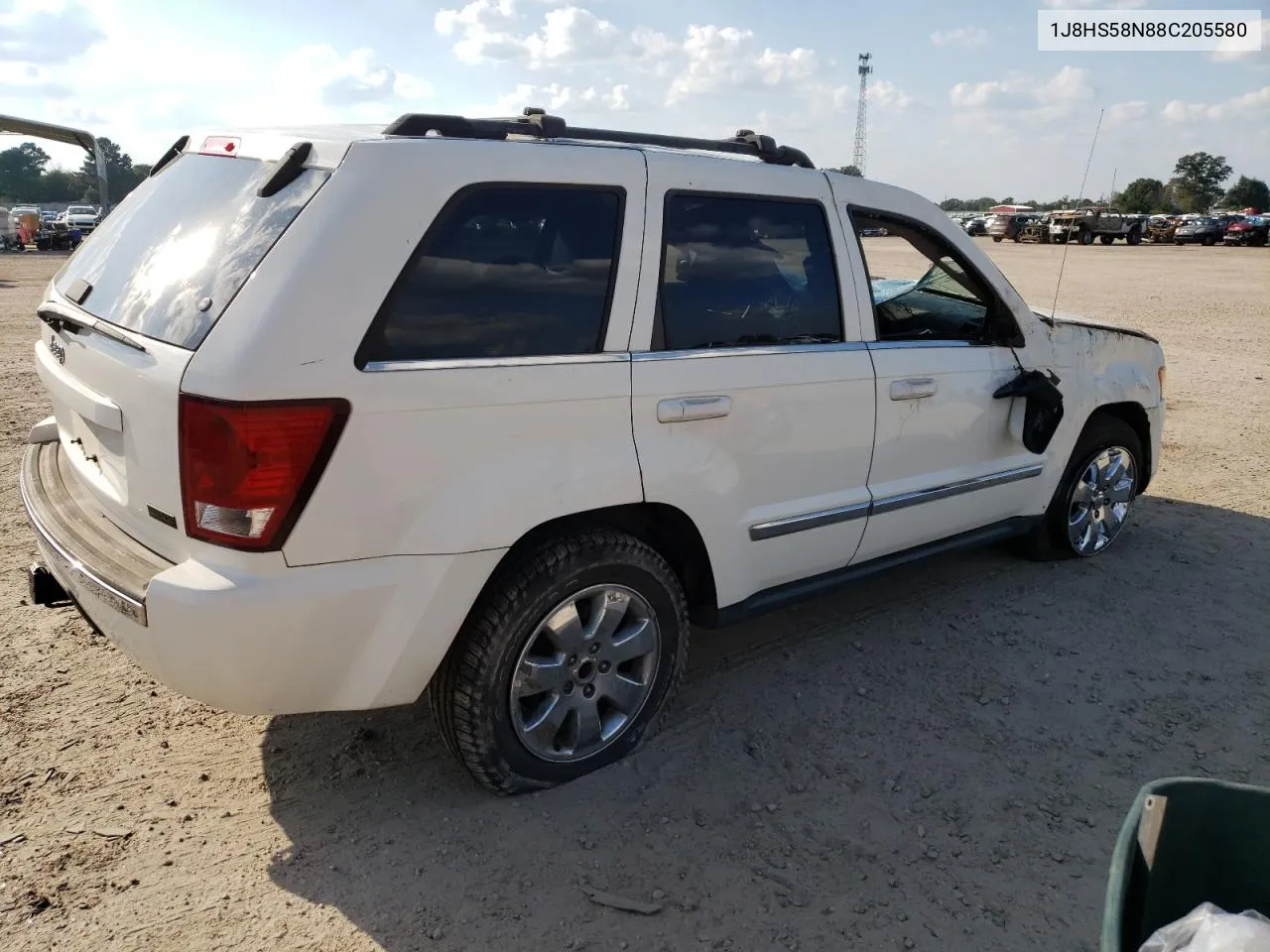 2008 Jeep Grand Cherokee Limited VIN: 1J8HS58N88C205580 Lot: 75283244