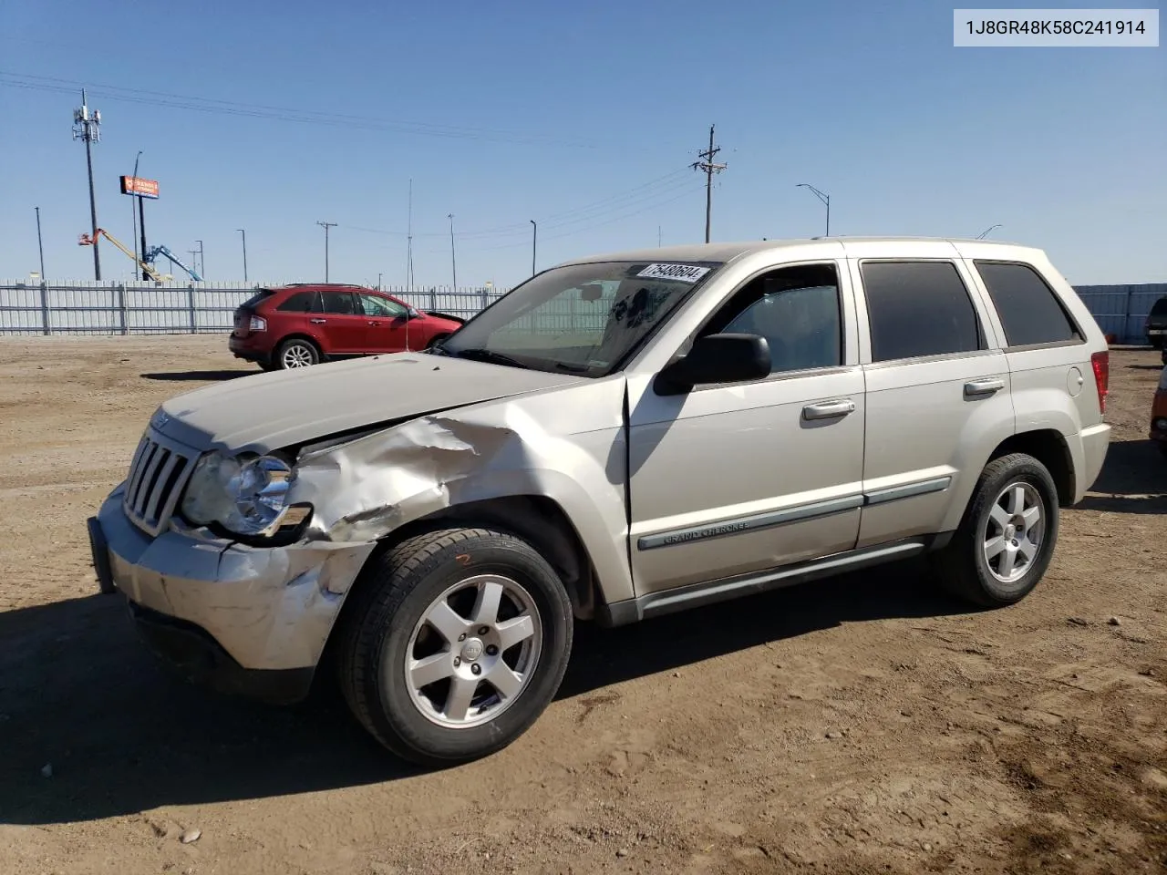 2008 Jeep Grand Cherokee Laredo VIN: 1J8GR48K58C241914 Lot: 75480604