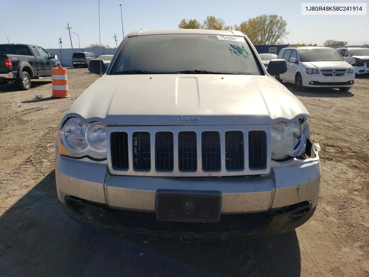 2008 Jeep Grand Cherokee Laredo VIN: 1J8GR48K58C241914 Lot: 75480604