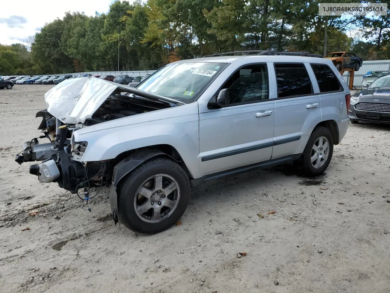 2008 Jeep Grand Cherokee Laredo VIN: 1J8GR48K98C195634 Lot: 75728164