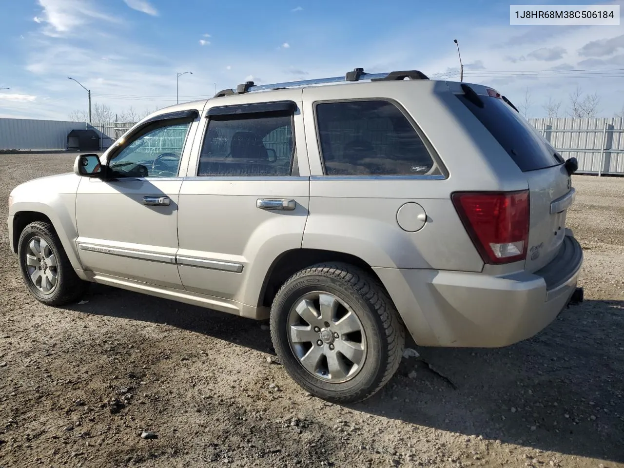 2008 Jeep Grand Cherokee Overland VIN: 1J8HR68M38C506184 Lot: 75833194