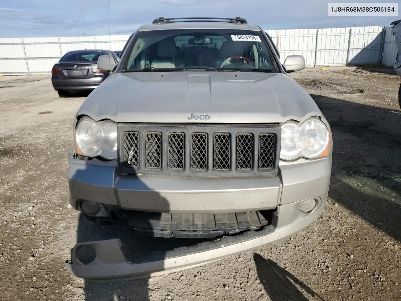 2008 Jeep Grand Cherokee Overland VIN: 1J8HR68M38C506184 Lot: 75833194