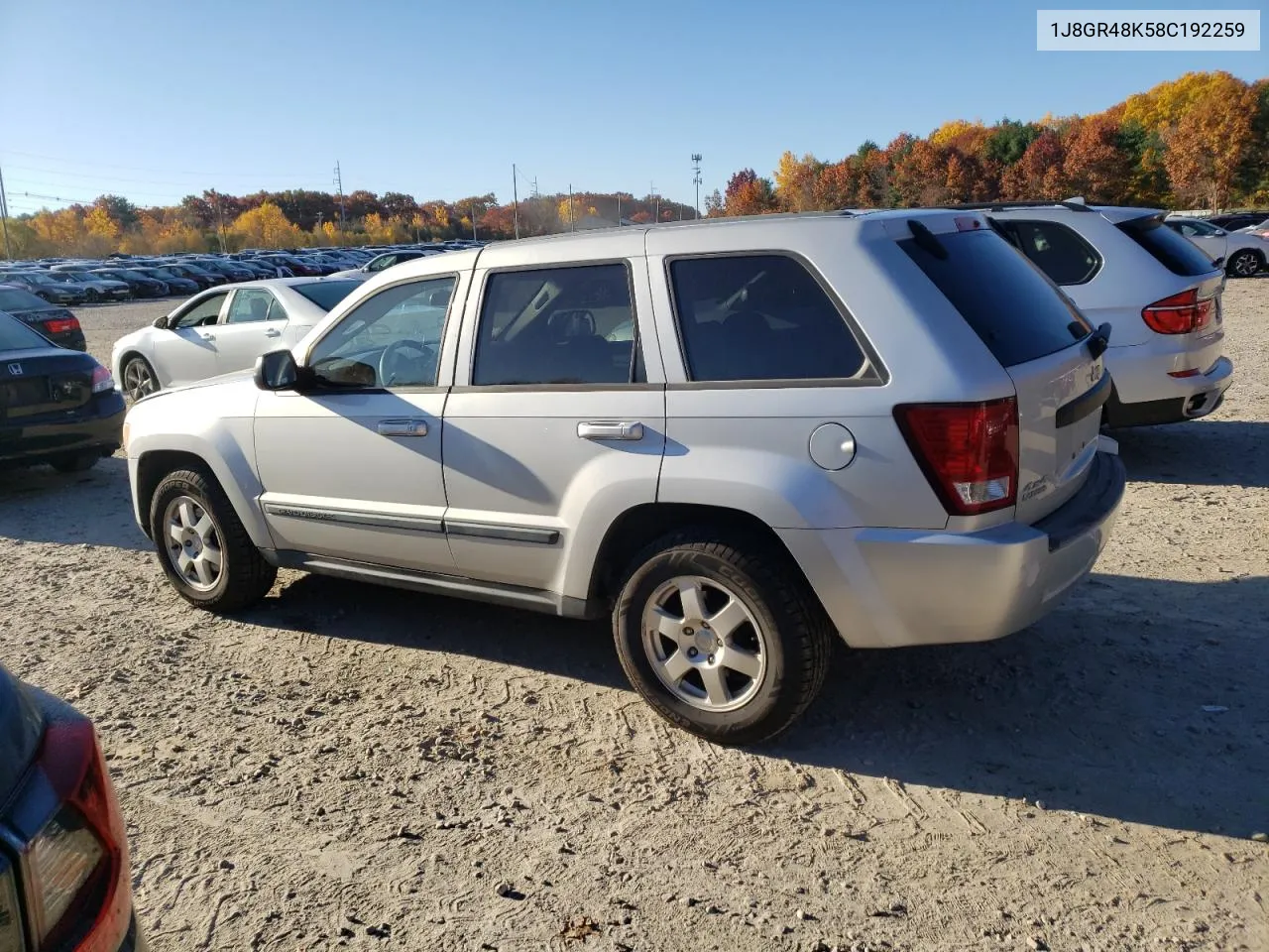 2008 Jeep Grand Cherokee Laredo VIN: 1J8GR48K58C192259 Lot: 76566774