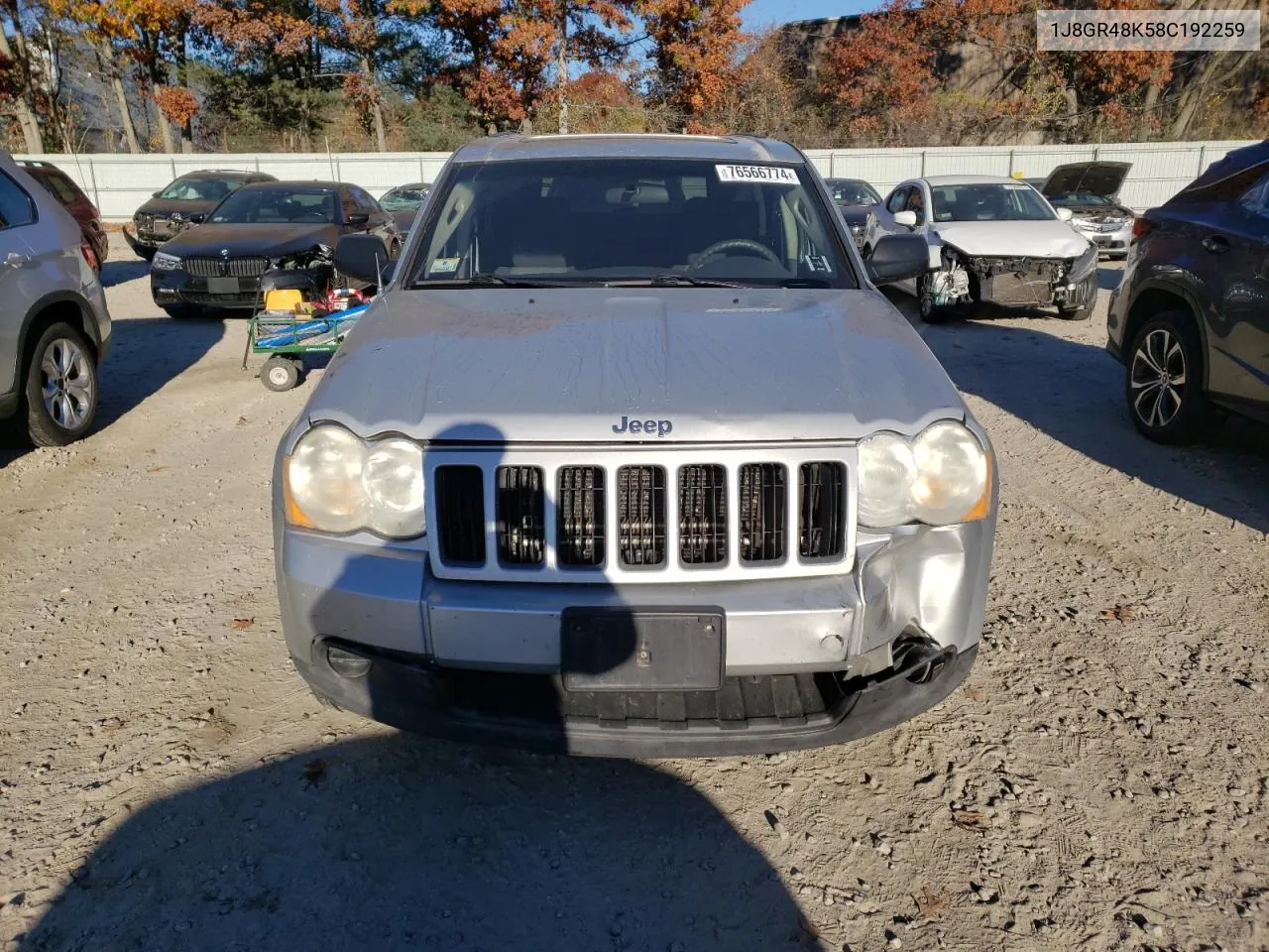 2008 Jeep Grand Cherokee Laredo VIN: 1J8GR48K58C192259 Lot: 76566774