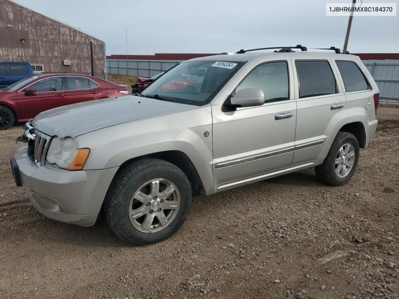 2008 Jeep Grand Cherokee Overland VIN: 1J8HR68MX8C184370 Lot: 78354354