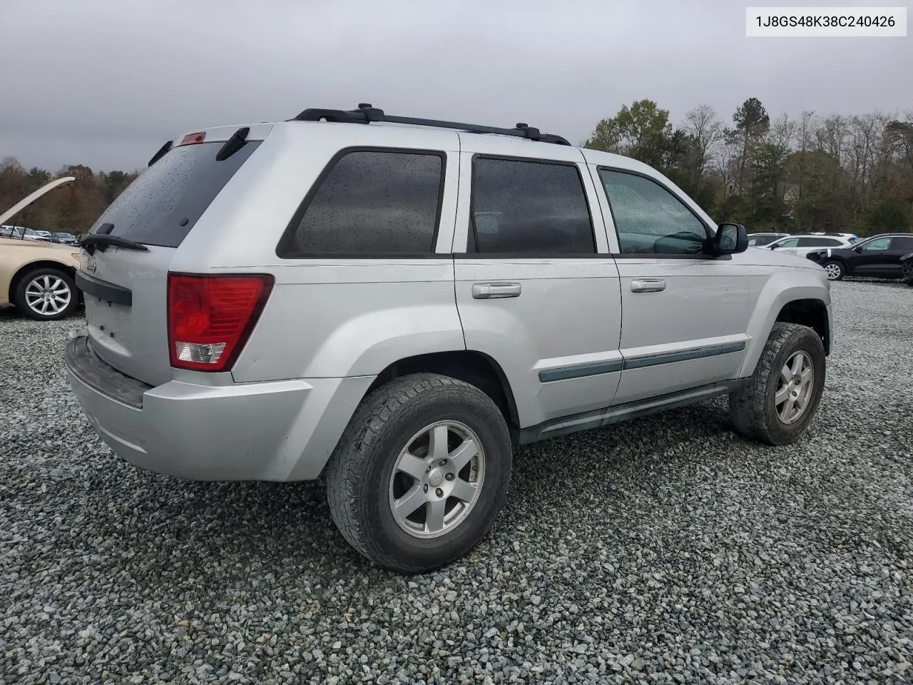 2008 Jeep Grand Cherokee Laredo VIN: 1J8GS48K38C240426 Lot: 80107934