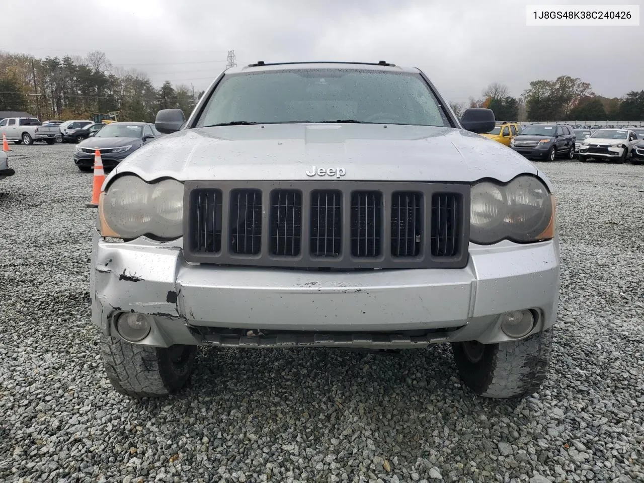 2008 Jeep Grand Cherokee Laredo VIN: 1J8GS48K38C240426 Lot: 80107934