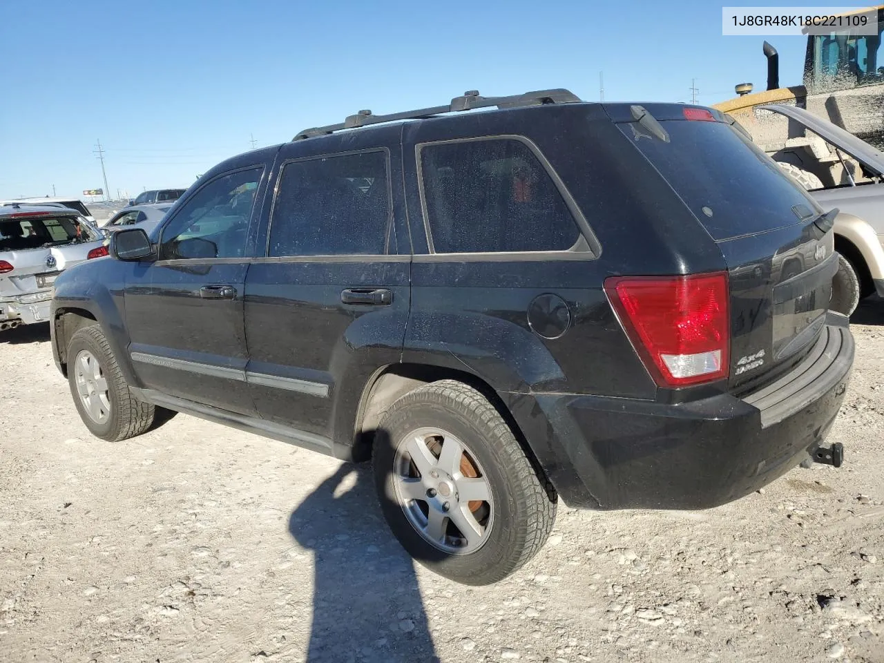 2008 Jeep Grand Cherokee Laredo VIN: 1J8GR48K18C221109 Lot: 81573924