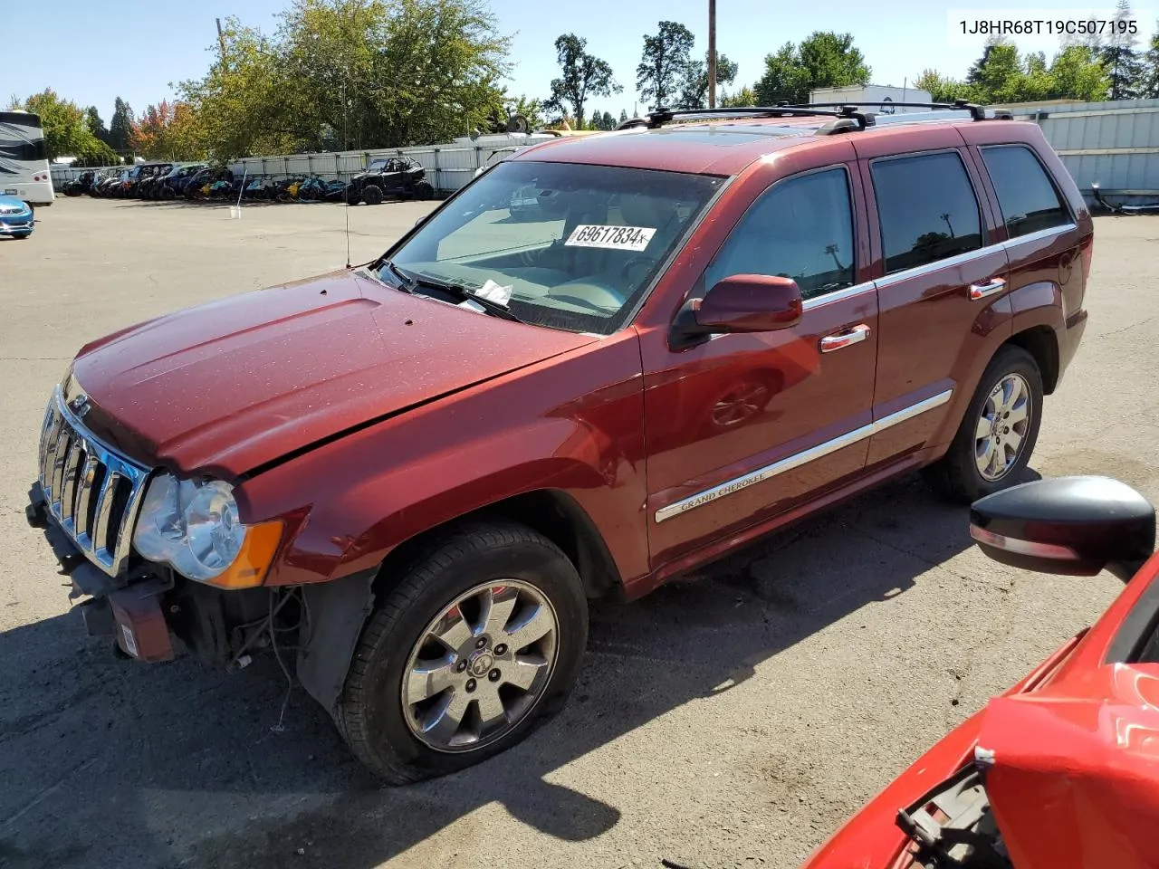 2009 Jeep Grand Cherokee Overland VIN: 1J8HR68T19C507195 Lot: 69617834