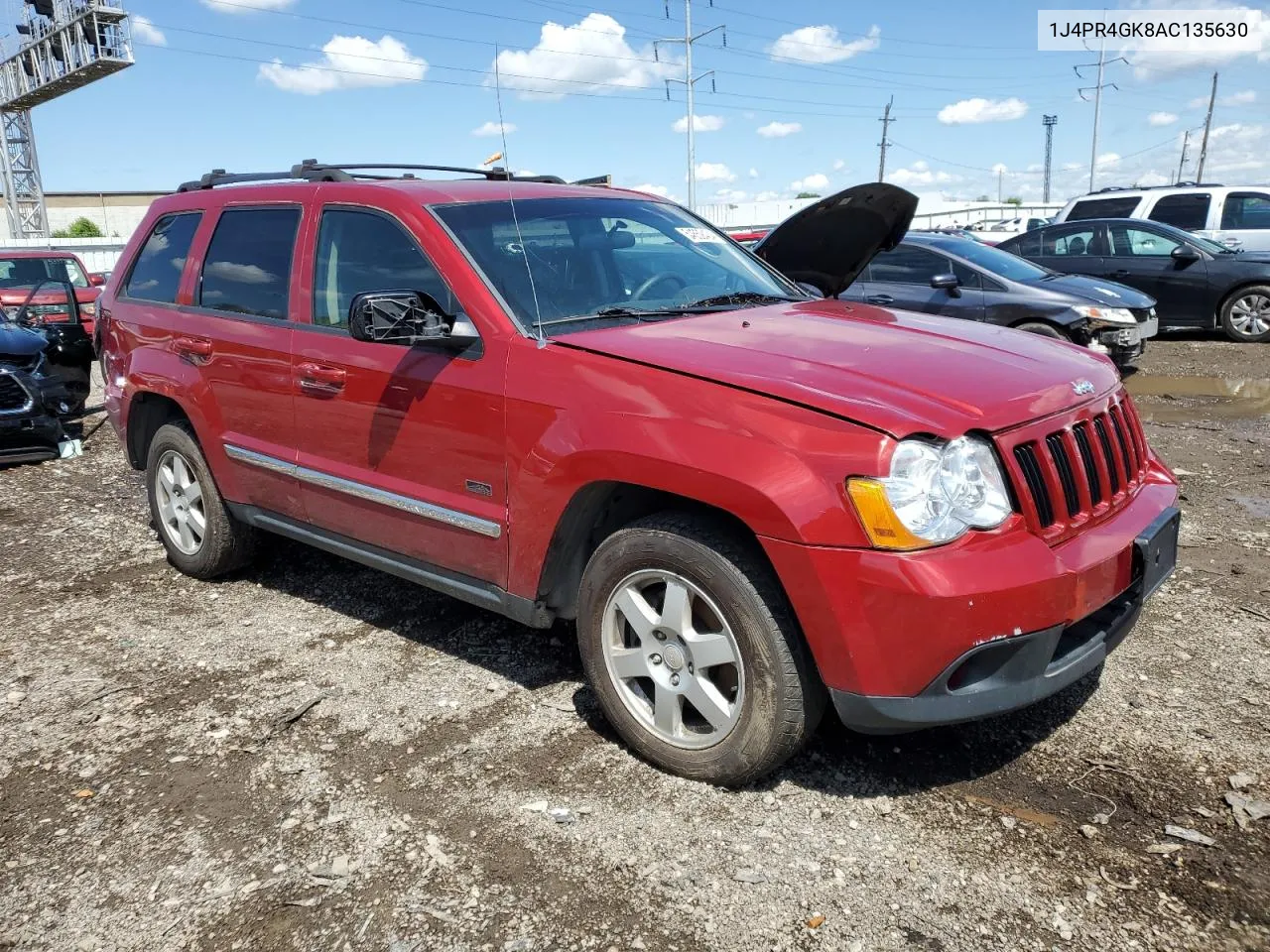 2010 Jeep Grand Cher VIN: 1J4PR4GK8AC135630 Lot: 65235974