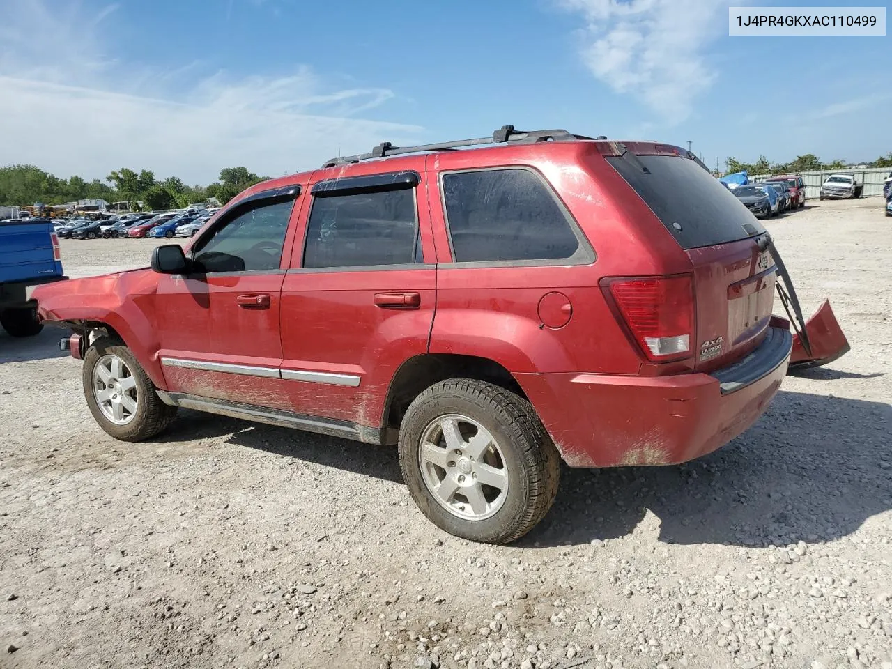 2010 Jeep Grand Cherokee Laredo VIN: 1J4PR4GKXAC110499 Lot: 69987624