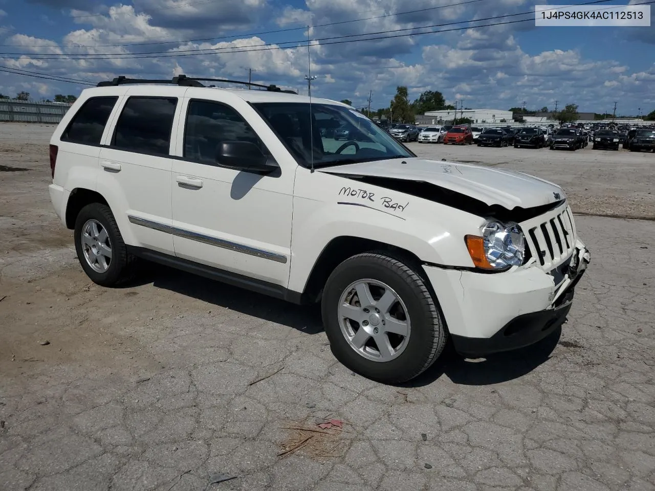 2010 Jeep Grand Cherokee Laredo VIN: 1J4PS4GK4AC112513 Lot: 72188724