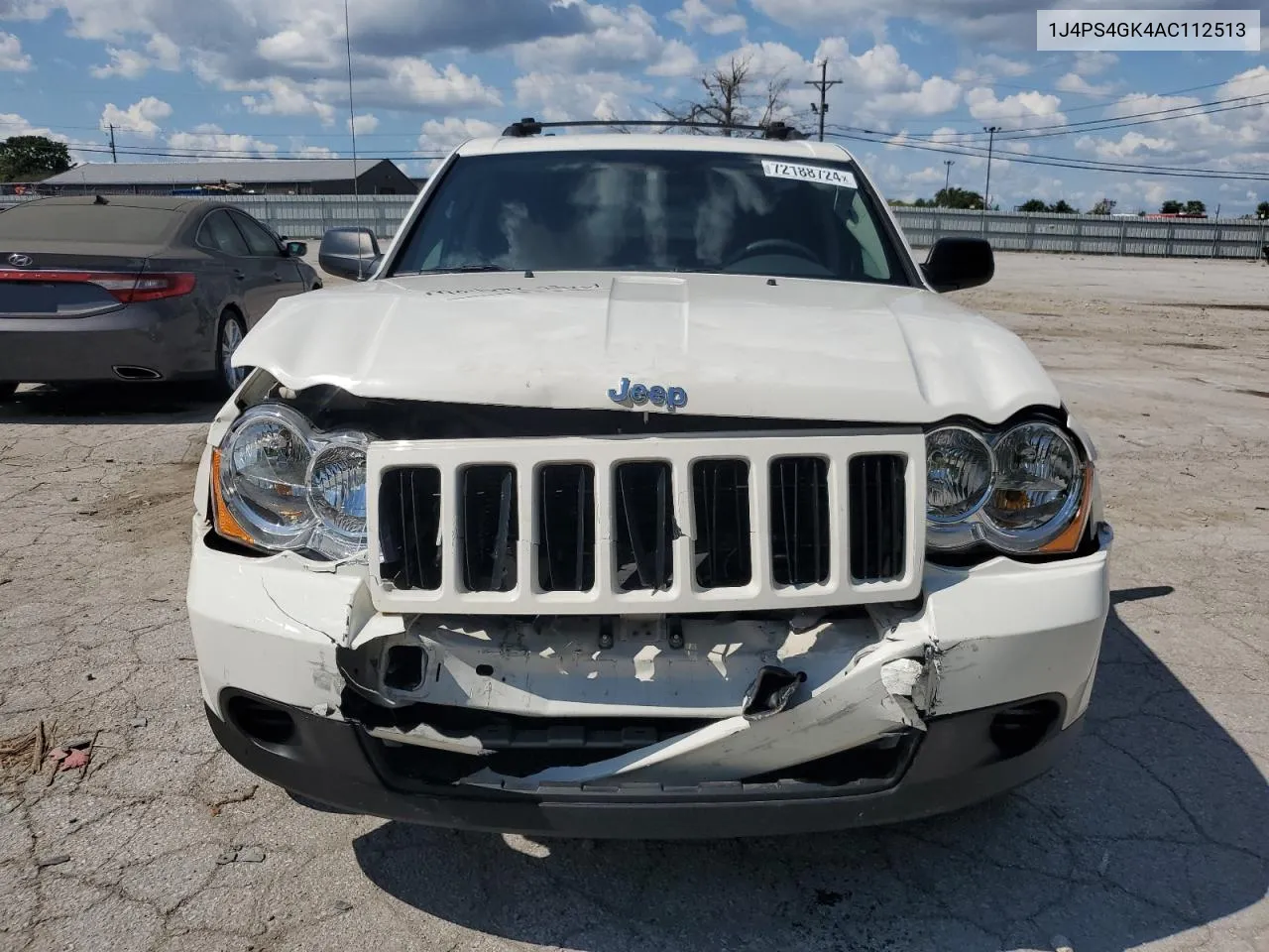 2010 Jeep Grand Cherokee Laredo VIN: 1J4PS4GK4AC112513 Lot: 72188724