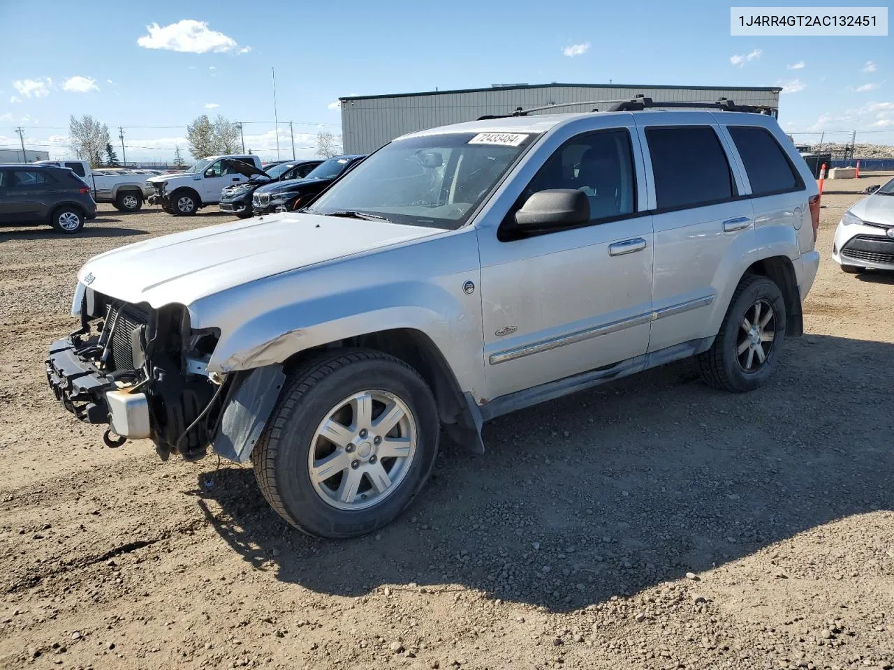 2010 Jeep Grand Cherokee Laredo VIN: 1J4RR4GT2AC132451 Lot: 72433484