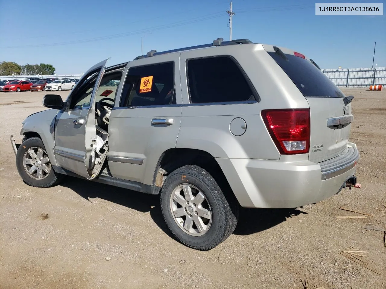 2010 Jeep Grand Cherokee Limited VIN: 1J4RR5GT3AC138636 Lot: 72646734