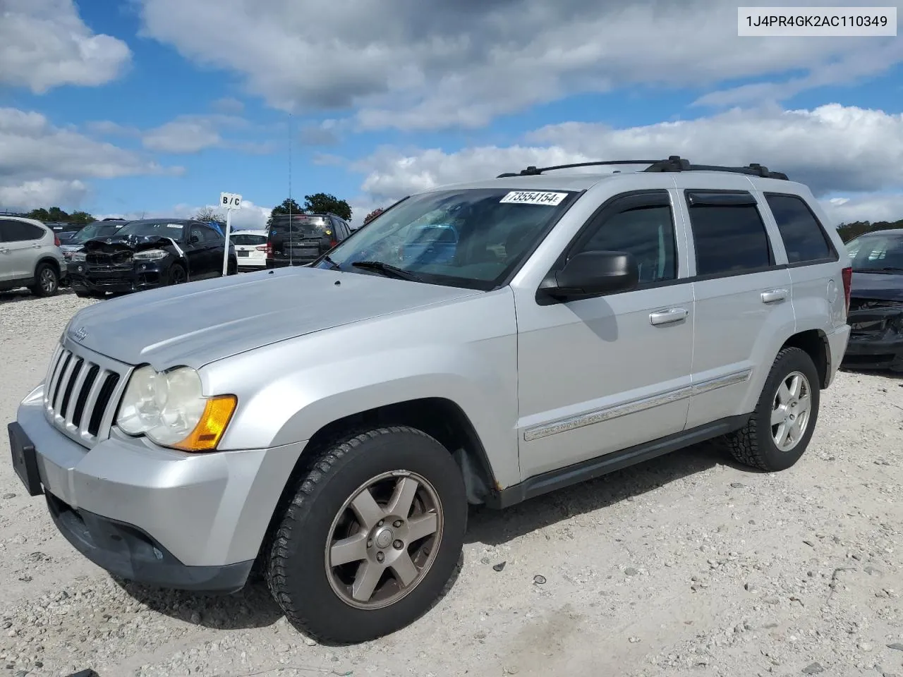 2010 Jeep Grand Cherokee Laredo VIN: 1J4PR4GK2AC110349 Lot: 73554154