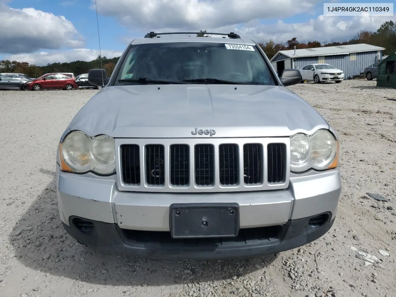 1J4PR4GK2AC110349 2010 Jeep Grand Cherokee Laredo