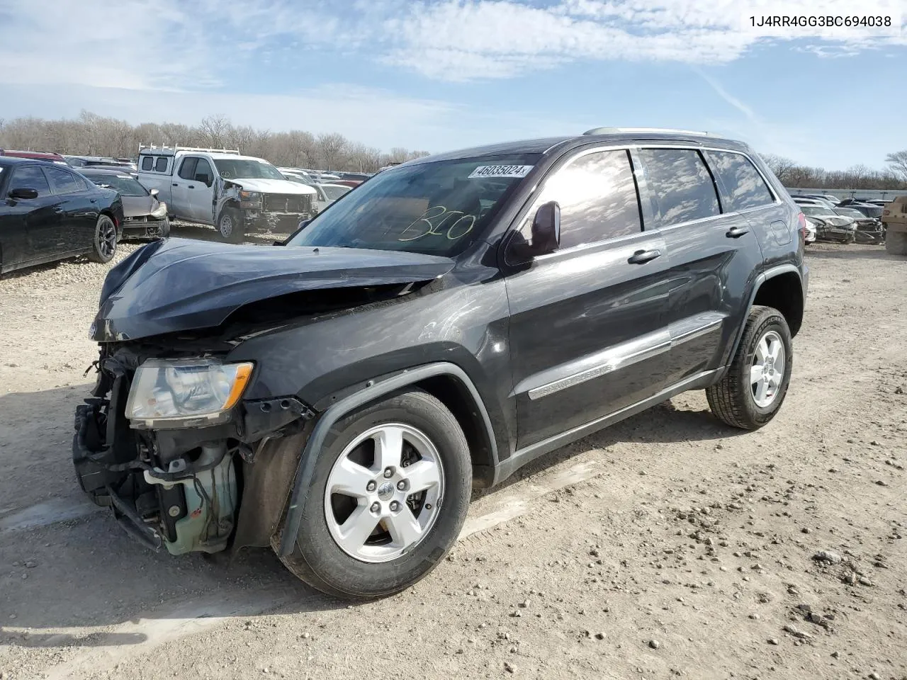 2011 Jeep Grand Cherokee Laredo VIN: 1J4RR4GG3BC694038 Lot: 46035024