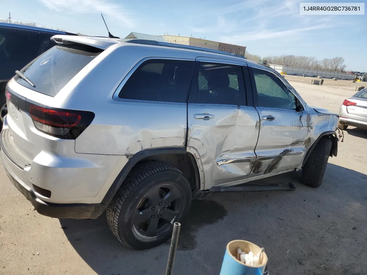 2011 Jeep Grand Cherokee Laredo VIN: 1J4RR4GG2BC736781 Lot: 47147184