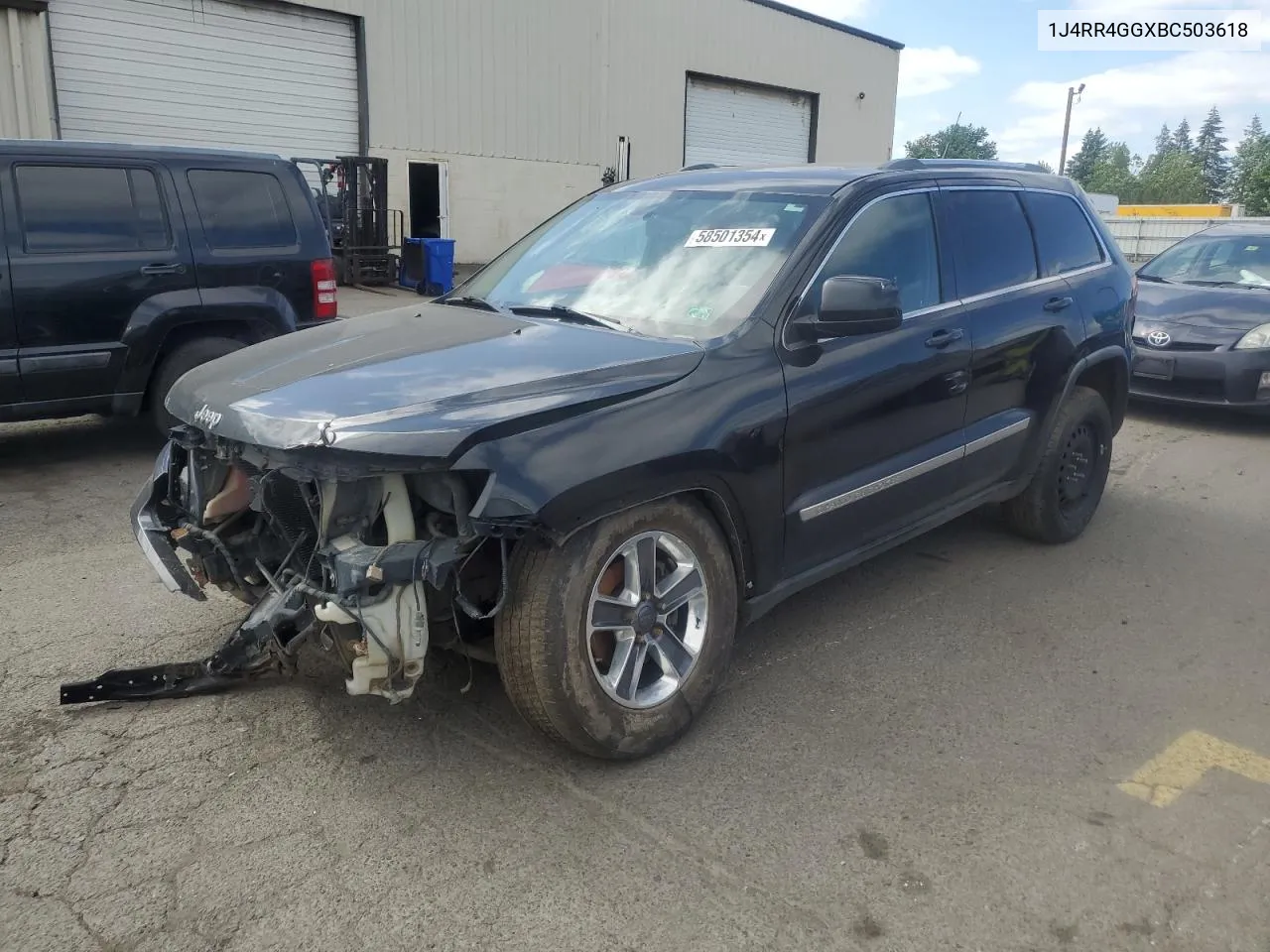 2011 Jeep Grand Cherokee Laredo VIN: 1J4RR4GGXBC503618 Lot: 58501354