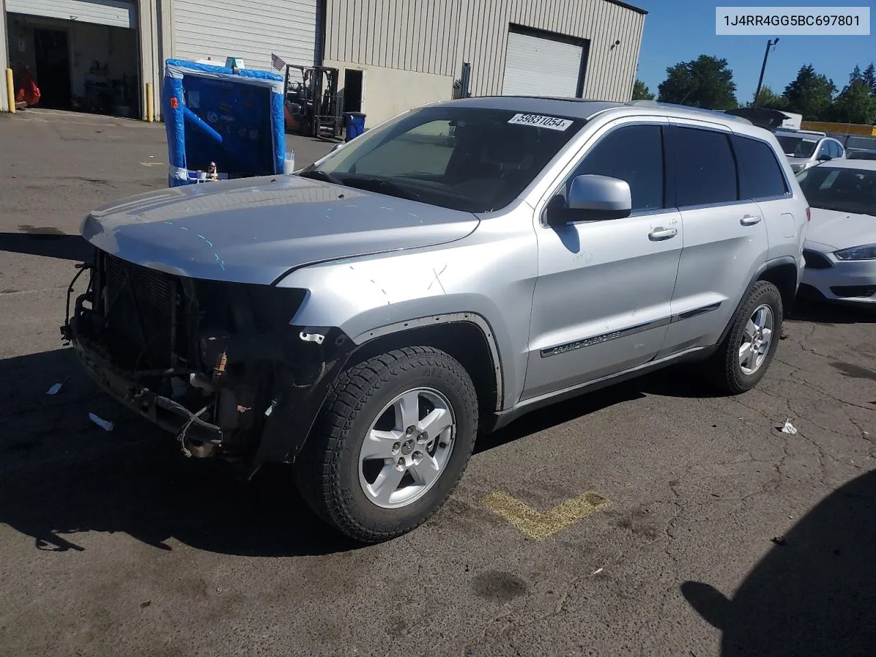 2011 Jeep Grand Cherokee Laredo VIN: 1J4RR4GG5BC697801 Lot: 59831054