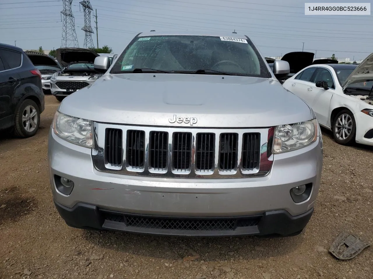 2011 Jeep Grand Cherokee Laredo VIN: 1J4RR4GG0BC523666 Lot: 63884374