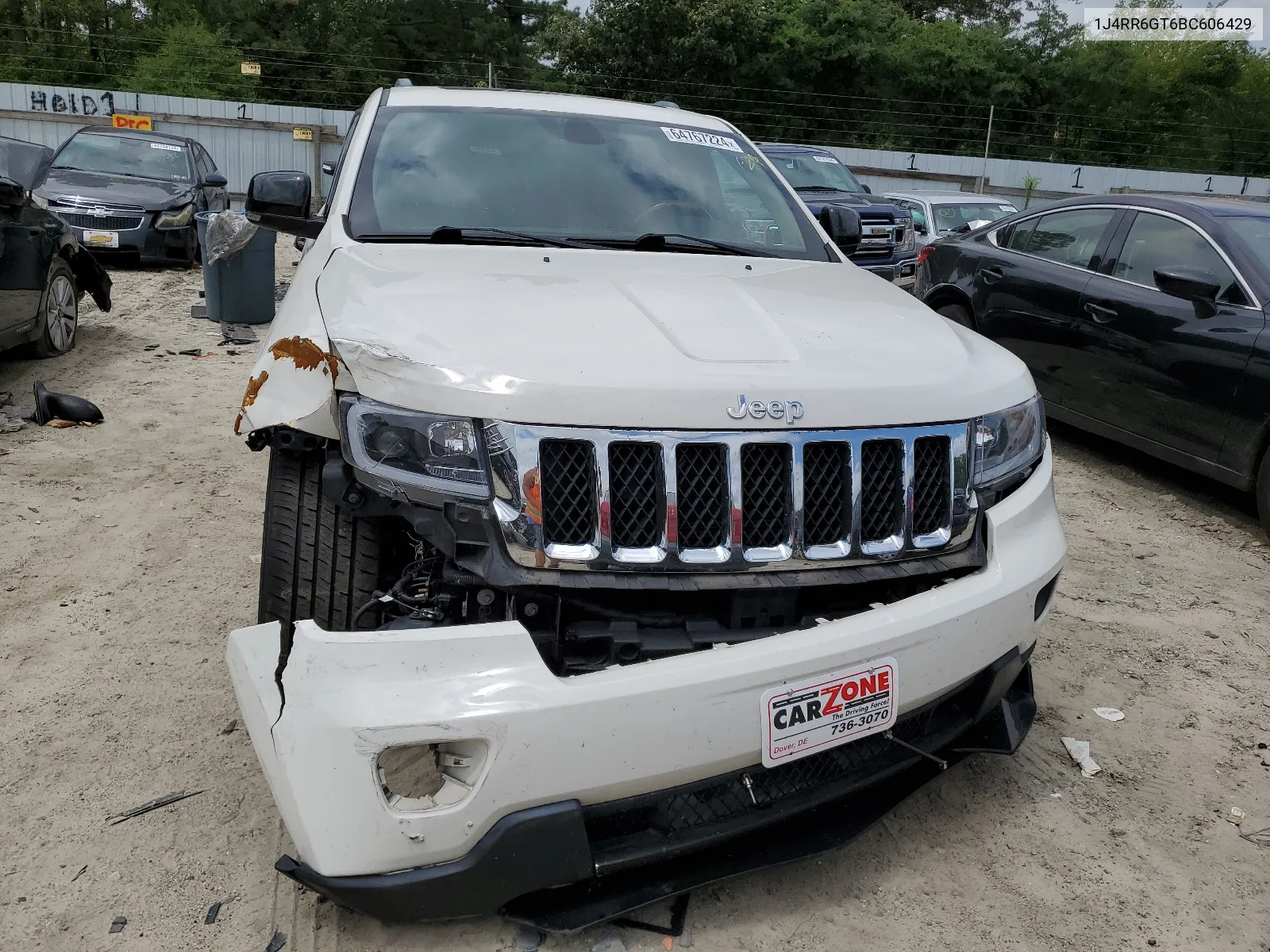 2011 Jeep Grand Cherokee Overland VIN: 1J4RR6GT6BC606429 Lot: 64767224