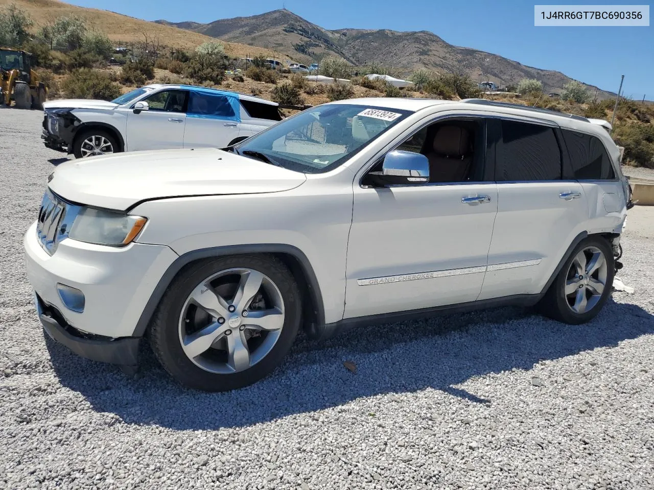 2011 Jeep Grand Cherokee Overland VIN: 1J4RR6GT7BC690356 Lot: 65813974