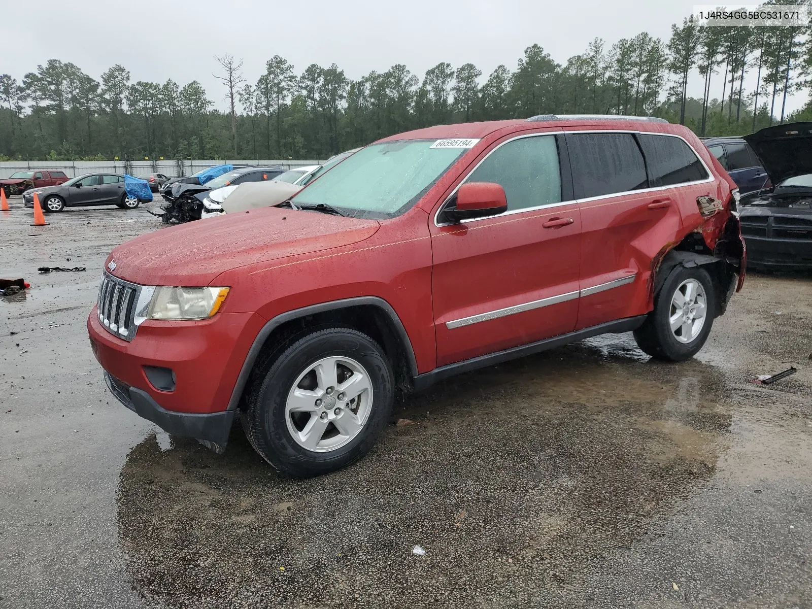 2011 Jeep Grand Cherokee Laredo VIN: 1J4RS4GG5BC531671 Lot: 66595194