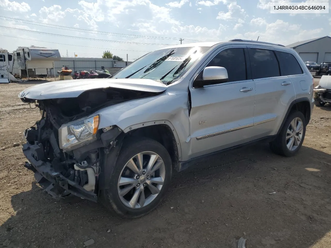 2011 Jeep Grand Cherokee Laredo VIN: 1J4RR4GG4BC646094 Lot: 67685054