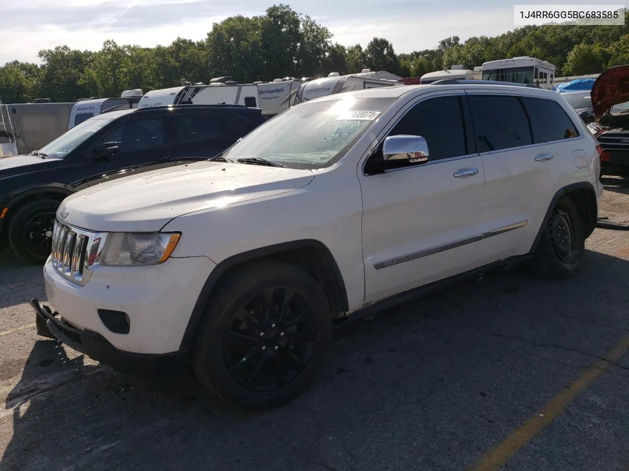 2011 Jeep Grand Cherokee Overland VIN: 1J4RR6GG5BC683585 Lot: 67908074