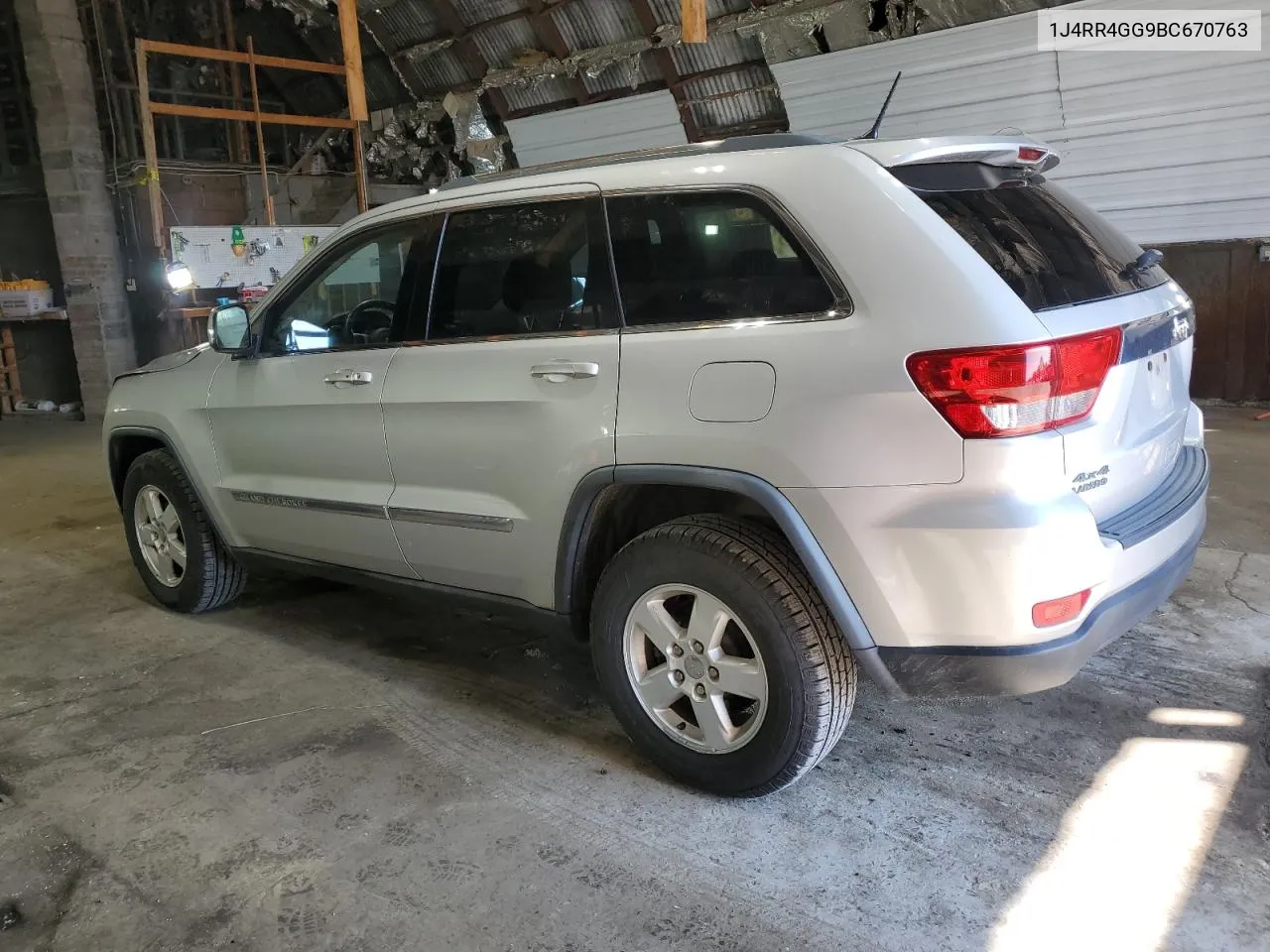 2011 Jeep Grand Cherokee Laredo VIN: 1J4RR4GG9BC670763 Lot: 68121314