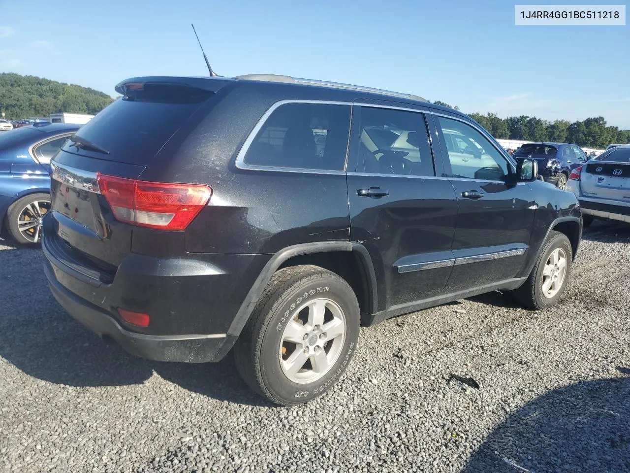 2011 Jeep Grand Cherokee Laredo VIN: 1J4RR4GG1BC511218 Lot: 69102354