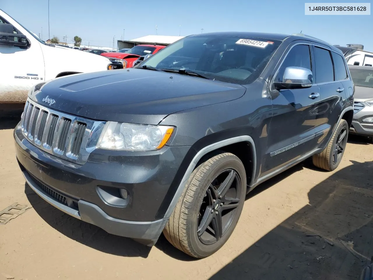 1J4RR5GT3BC581628 2011 Jeep Grand Cherokee Limited