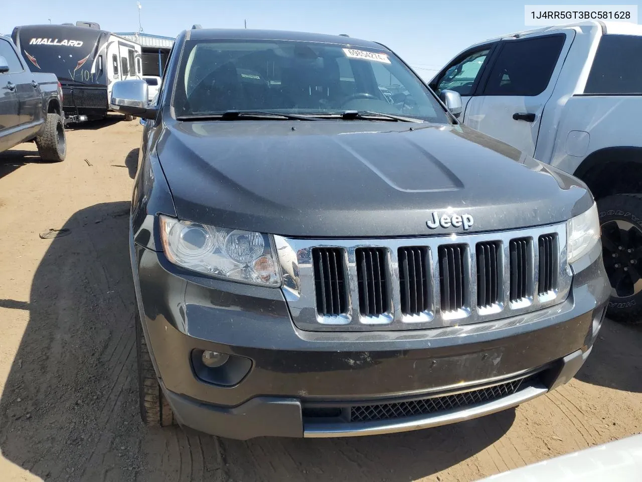 2011 Jeep Grand Cherokee Limited VIN: 1J4RR5GT3BC581628 Lot: 69854274