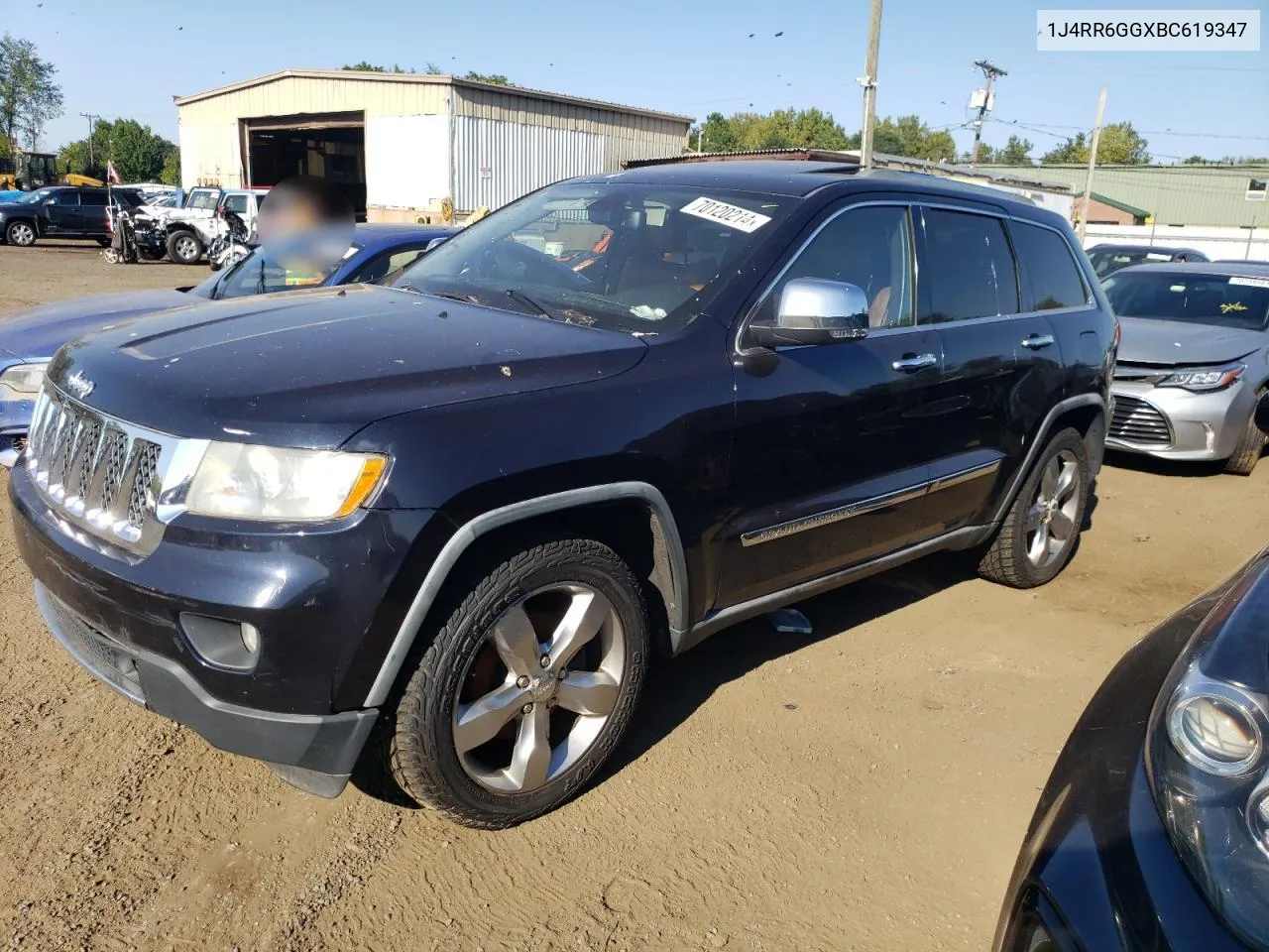 2011 Jeep Grand Cherokee Overland VIN: 1J4RR6GGXBC619347 Lot: 70120214