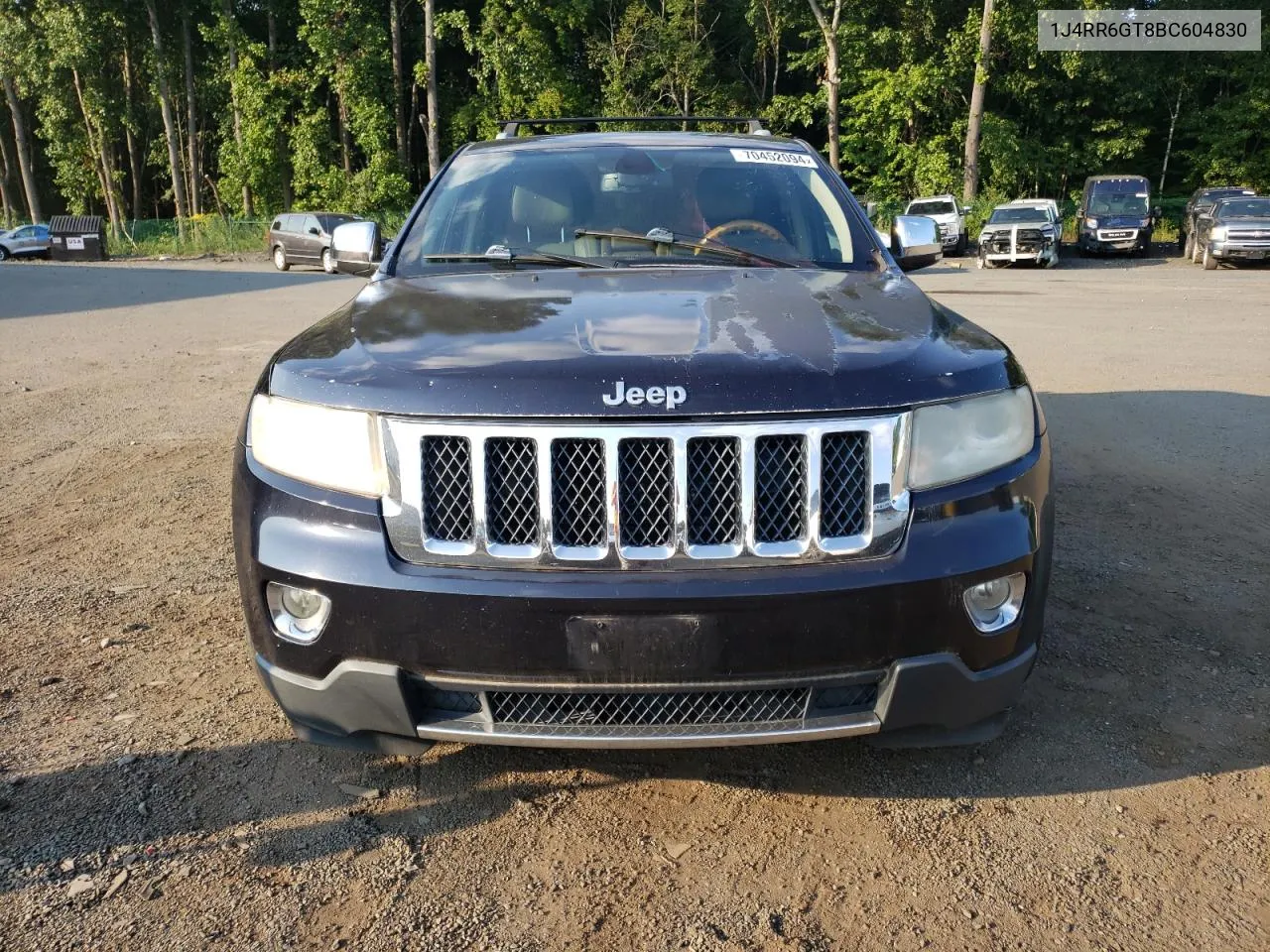 1J4RR6GT8BC604830 2011 Jeep Grand Cherokee Overland