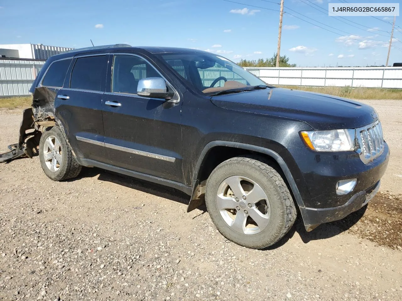 1J4RR6GG2BC665867 2011 Jeep Grand Cherokee Overland