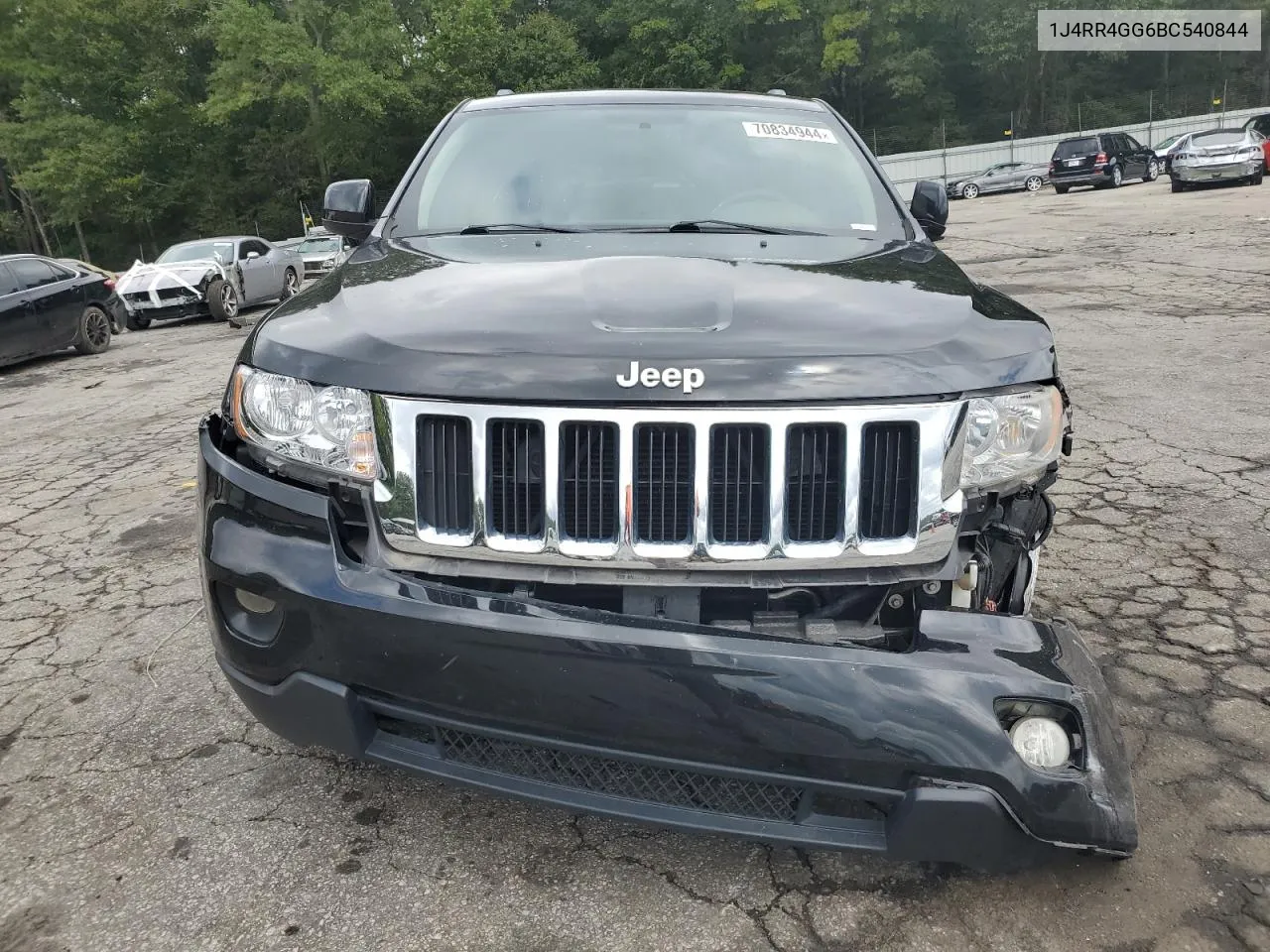 2011 Jeep Grand Cherokee Laredo VIN: 1J4RR4GG6BC540844 Lot: 70834944