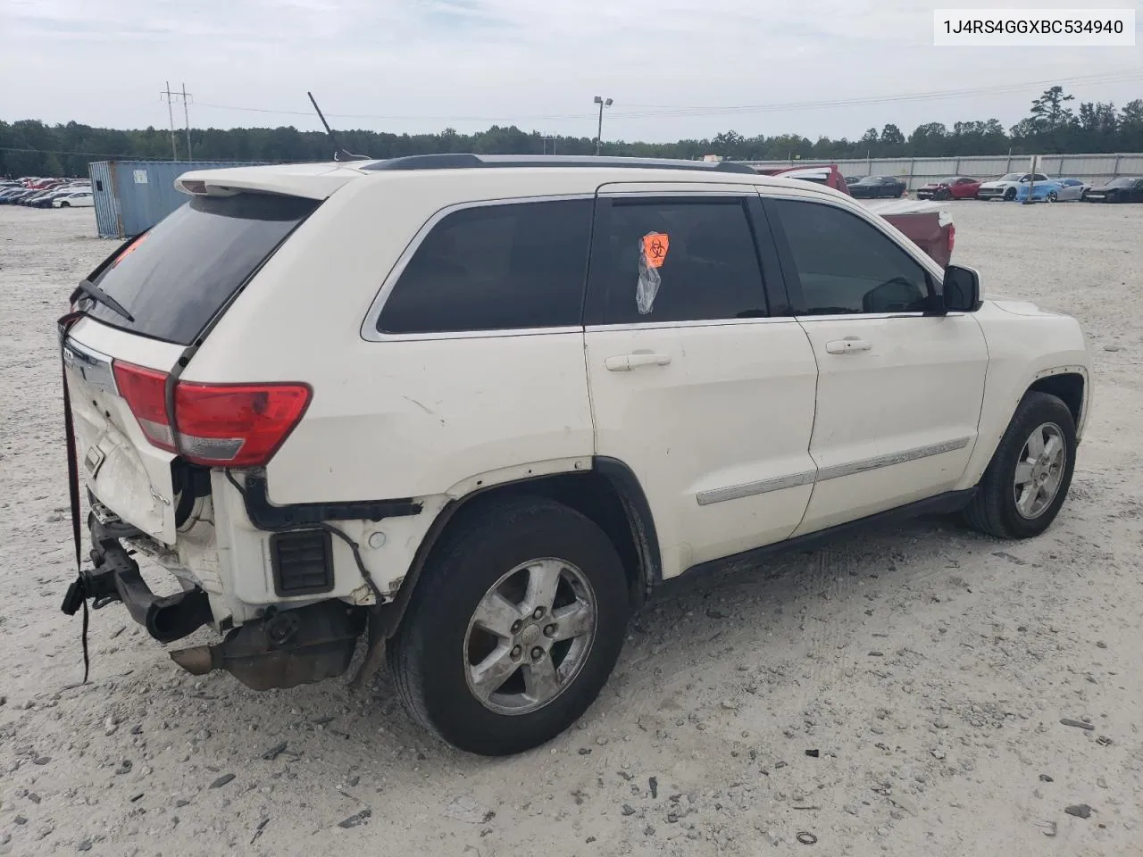 1J4RS4GGXBC534940 2011 Jeep Grand Cherokee Laredo