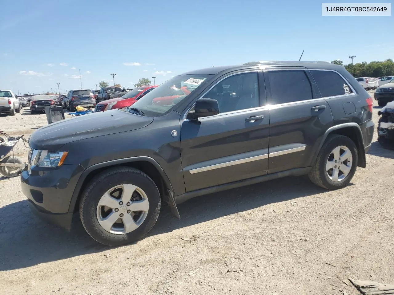 2011 Jeep Grand Cherokee Laredo VIN: 1J4RR4GT0BC542649 Lot: 71119444