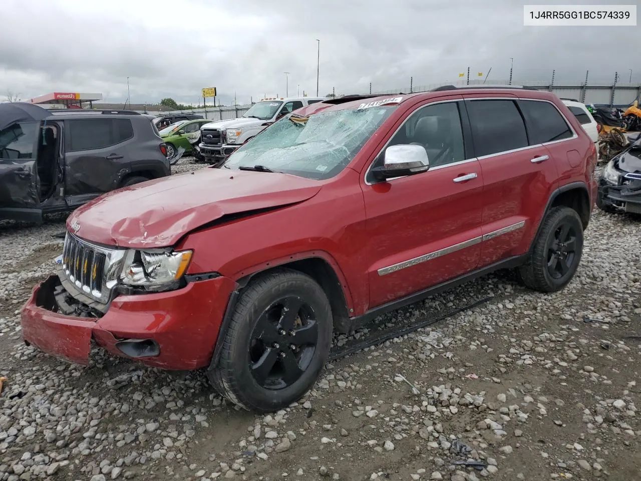 2011 Jeep Grand Cherokee Limited VIN: 1J4RR5GG1BC574339 Lot: 71419484