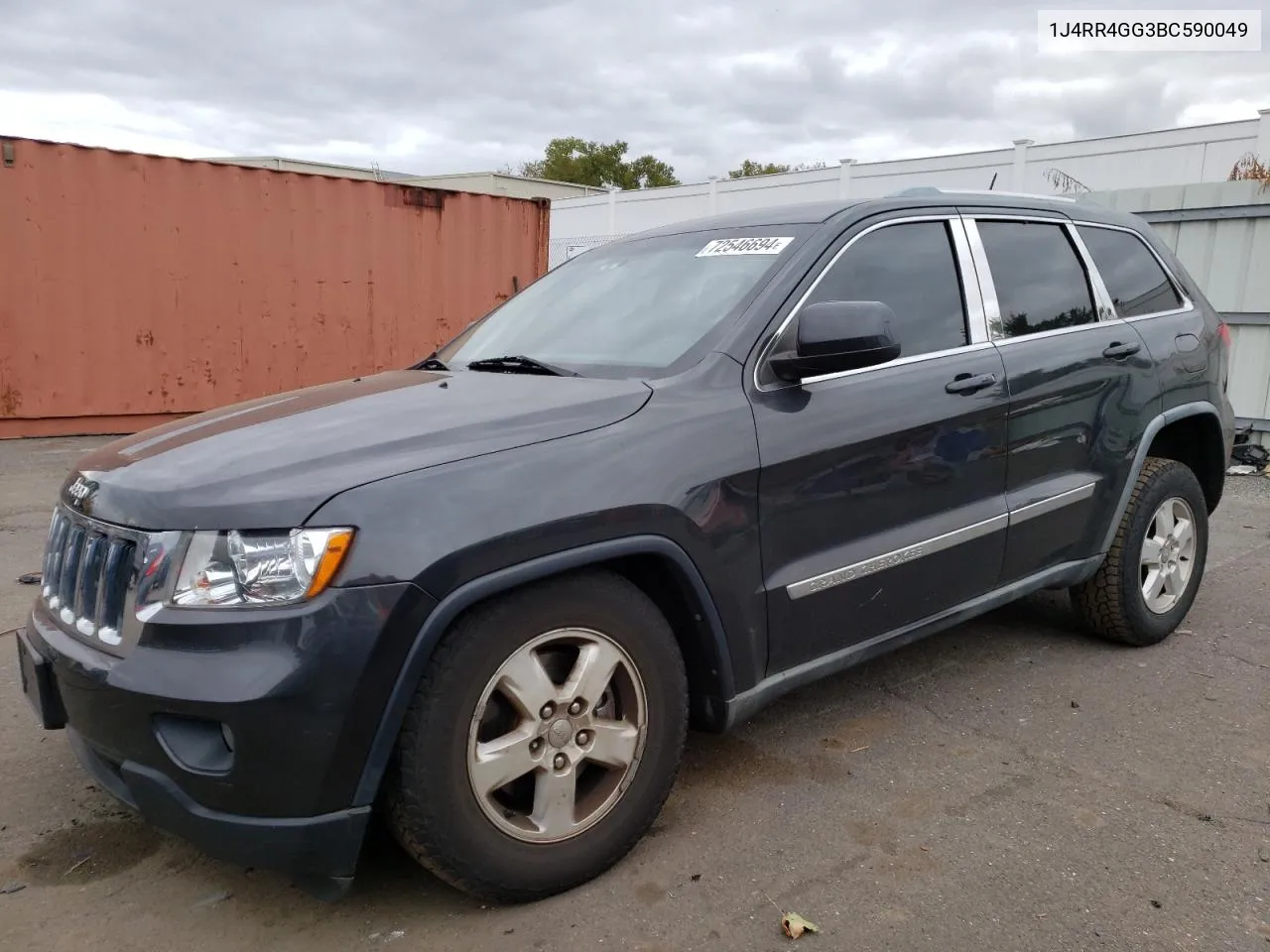 2011 Jeep Grand Cherokee Laredo VIN: 1J4RR4GG3BC590049 Lot: 72546694