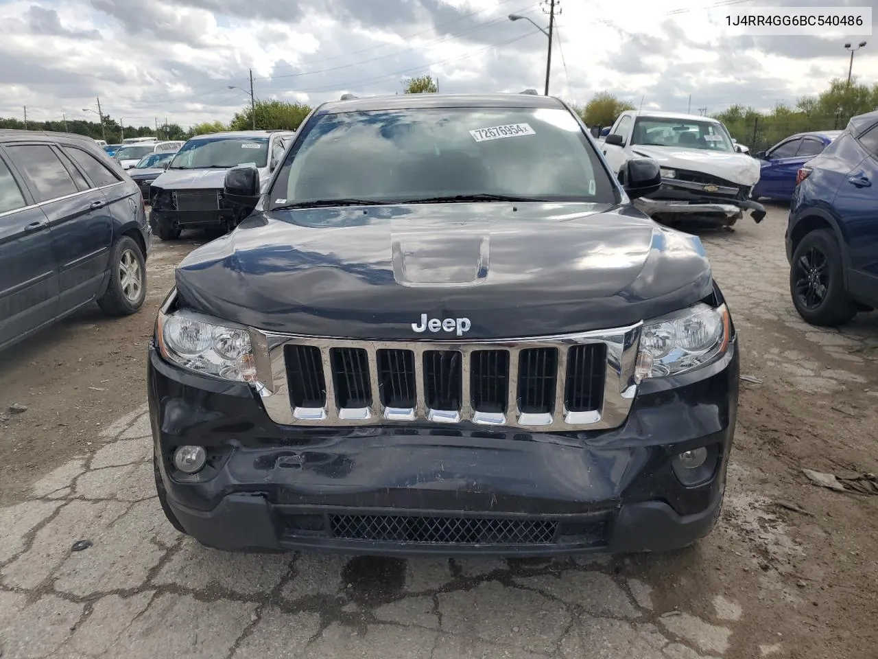 2011 Jeep Grand Cherokee Laredo VIN: 1J4RR4GG6BC540486 Lot: 72676954